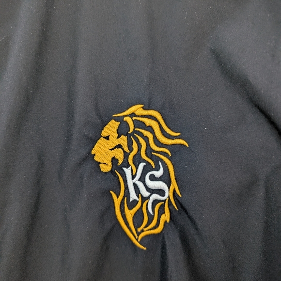 Champion Black Windbreaker with Gold Lion Logo - Picture 7 of 8